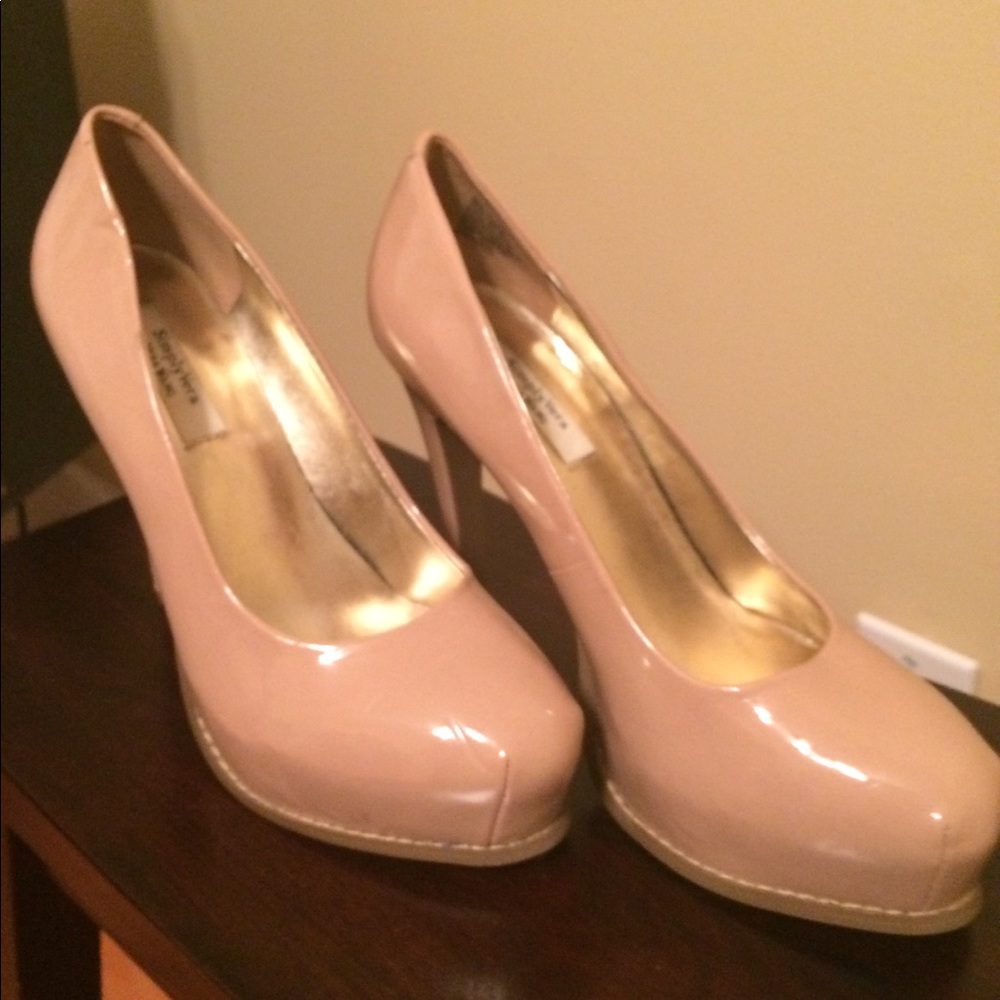 Patent leather heels